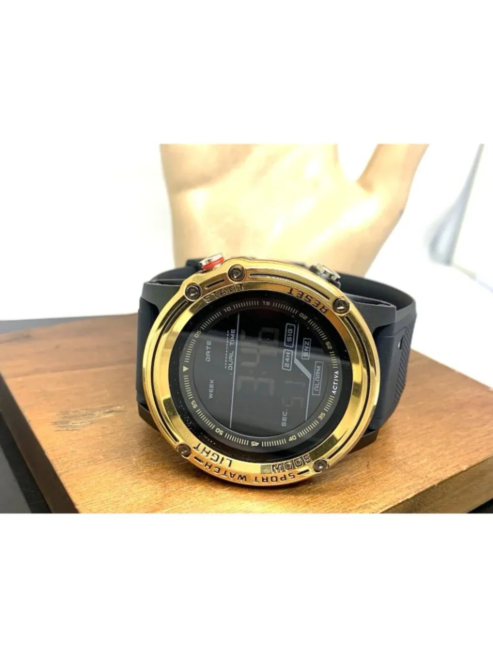 Activa by Invicta Men's Watch 8125 Quartz Digital Sport Black Resin Strap 51mm